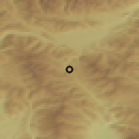 Shaded relief of the 51 km around Obdach, drawn from the GMTED2010 grid