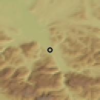 Shaded relief of the 50 km around Oberalm, drawn from the GMTED2010 grid