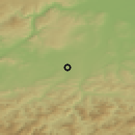Shaded relief of the 50 km around Ober-Grafendorf, drawn from the GMTED2010 grid