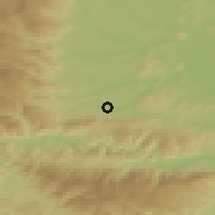 Shaded relief of the 51 km around Oberhaag, drawn from the GMTED2010 grid