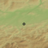 Shaded relief of the 50 km around Oberndorf an der Melk, drawn from the GMTED2010 grid