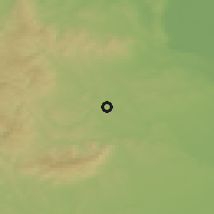 Shaded relief of the 51 km around Oberpullendorf, drawn from the GMTED2010 grid