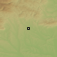 Shaded relief of the 51 km around Oberwart, drawn from the GMTED2010 grid