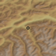 Shaded relief of the 51 km around Oetz, drawn from the GMTED2010 grid