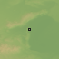 Shaded relief of the 50 km around Oggau am Neusiedler See, drawn from the GMTED2010 grid