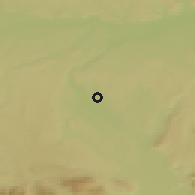 Shaded relief of the 50 km around Ostermiething, drawn from the GMTED2010 grid