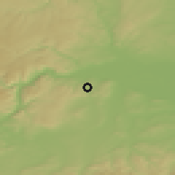 Shaded relief of the 50 km around Paudorf, drawn from the GMTED2010 grid