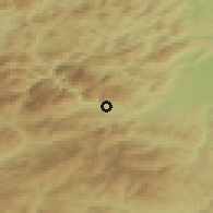 Shaded relief of the 50 km around Payerbach, drawn from the GMTED2010 grid