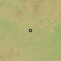 Shaded relief of the 50 km around Peuerbach, drawn from the GMTED2010 grid