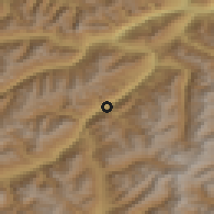 Shaded relief of the 51 km around Pfunds, drawn from the GMTED2010 grid