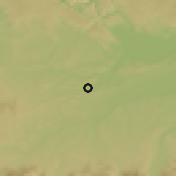 Shaded relief of the 50 km around Pichl bei Wels, drawn from the GMTED2010 grid