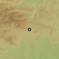 Shaded relief of the 51 km around Pinggau, drawn from the GMTED2010 grid