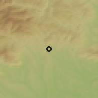 Shaded relief of the 51 km around Pinkafeld, drawn from the GMTED2010 grid