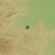 Shaded relief of the 50 km around Pitten, drawn from the GMTED2010 grid