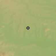 Shaded relief of the 51 km around Pöllau, drawn from the GMTED2010 grid