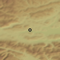 Shaded relief of the 51 km around Pörtschach am Wörther See, drawn from the GMTED2010 grid
