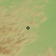 Shaded relief of the 50 km around Pottenstein, drawn from the GMTED2010 grid