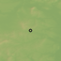 Shaded relief of the 50 km around Poysdorf, drawn from the GMTED2010 grid