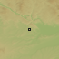 Shaded relief of the 50 km around Prambachkirchen, drawn from the GMTED2010 grid