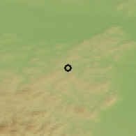 Shaded relief of the 50 km around Pressbaum, drawn from the GMTED2010 grid
