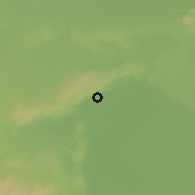 Shaded relief of the 50 km around Purbach am Neusiedler See, drawn from the GMTED2010 grid