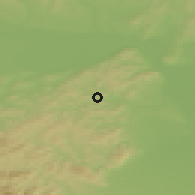 Shaded relief of the 50 km around Purkersdorf, drawn from the GMTED2010 grid