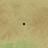 Shaded relief of the 50 km around Rainbach im Mühlkreis, drawn from the GMTED2010 grid