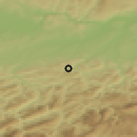 Shaded relief of the 50 km around Randegg, drawn from the GMTED2010 grid