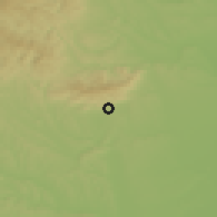 Shaded relief of the 51 km around Rechnitz, drawn from the GMTED2010 grid