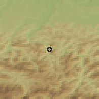 Shaded relief of the 50 km around Reichraming, drawn from the GMTED2010 grid