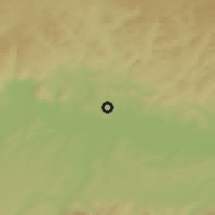 Shaded relief of the 50 km around Ried in der Riedmark, drawn from the GMTED2010 grid