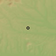 Shaded relief of the 51 km around Riegersburg, drawn from the GMTED2010 grid