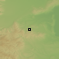 Shaded relief of the 50 km around Rohrbach bei Mattersburg, drawn from the GMTED2010 grid