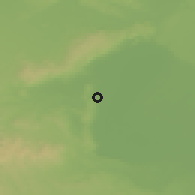 Shaded relief of the 50 km around Rust, drawn from the GMTED2010 grid