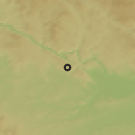 Shaded relief of the 50 km around Sankt Agatha, drawn from the GMTED2010 grid