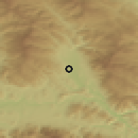 Shaded relief of the 51 km around Sankt Andrä, drawn from the GMTED2010 grid