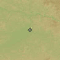 Shaded relief of the 50 km around Sankt Florian am Inn, drawn from the GMTED2010 grid