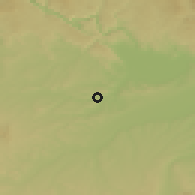 Shaded relief of the 50 km around Bad Schallerbach, drawn from the GMTED2010 grid