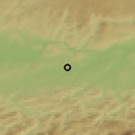 Shaded relief of the 50 km around Sankt Georgen am Ybbsfelde, drawn from the GMTED2010 grid