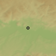 Shaded relief of the 50 km around Sankt Georgen an der Gusen, drawn from the GMTED2010 grid