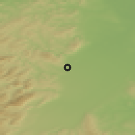 Shaded relief of the 50 km around Bad Vöslau, drawn from the GMTED2010 grid