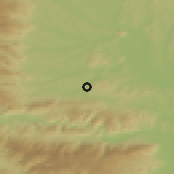 Shaded relief of the 51 km around Sankt Johann im Saggautal, drawn from the GMTED2010 grid