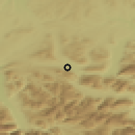 Shaded relief of the 50 km around Sankt Lorenz, drawn from the GMTED2010 grid