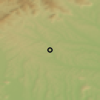 Shaded relief of the 51 km around Sankt Margarethen an der Raab, drawn from the GMTED2010 grid