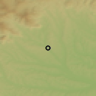 Shaded relief of the 51 km around Bad Waltersdorf, drawn from the GMTED2010 grid