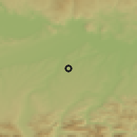 Shaded relief of the 50 km around Sankt Marien, drawn from the GMTED2010 grid