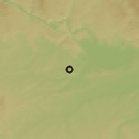 Shaded relief of the 50 km around Sankt Marienkirchen an der Polsenz, drawn from the GMTED2010 grid