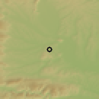 Shaded relief of the 51 km around Sankt Nikolai im Sausal, drawn from the GMTED2010 grid
