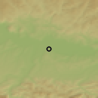 Shaded relief of the 50 km around Sankt Pantaleon-Erla, drawn from the GMTED2010 grid