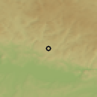 Shaded relief of the 50 km around Bad Zell, drawn from the GMTED2010 grid